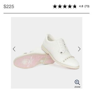 G/FORE Ladies Size 7 studded Leather Golf Shoes